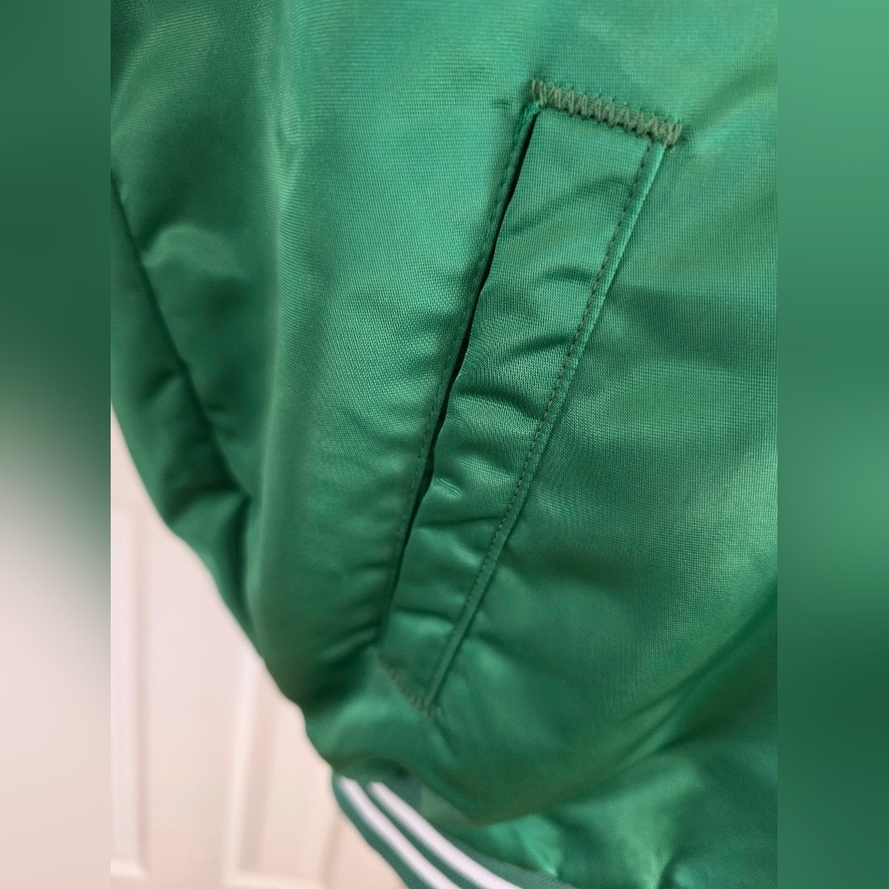 Vintage New York Jets Satin Varsity Jackets Mens L Chalk Line USA NFL - Picture 3 of 15